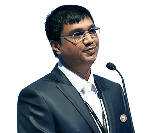 Arun Panchariya speaking at an event